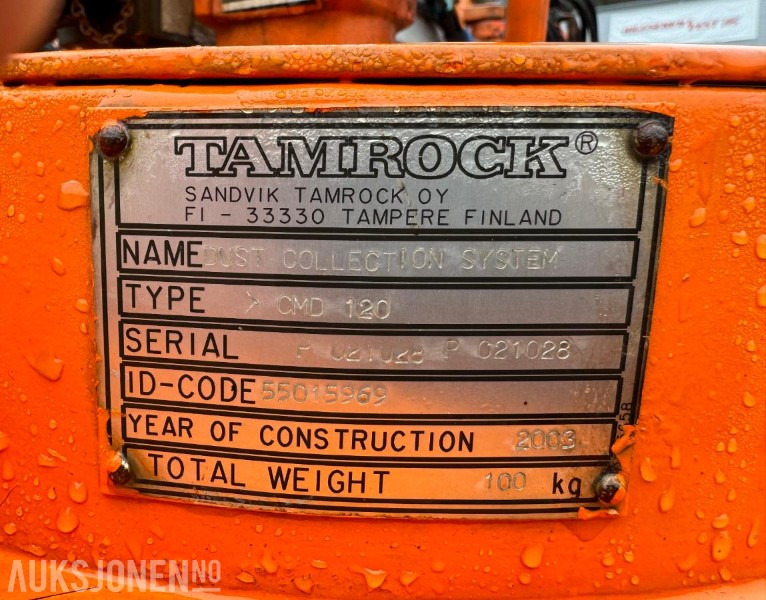 Puurimisplatvorm 2003 Tamrock CMD120R - Borrigg: pilt 13