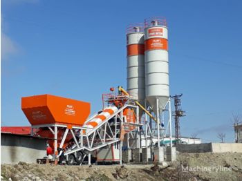 Plusmix 100 m³/hour Mobile Concrete Batching Plant - BETONYY ZAVOD - CEN - Betoonitehas