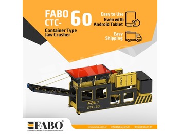 Uus Mobiilne purusti FABO CTC-60 CONTAINER TYPE JAW CRUSHER: pilt 1