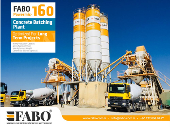 Uus Betoonitehas FABO POWERMIX-160 STATIONARY CONCRETE BATCHING PLANT: pilt 1