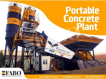 Uus Betoonitehas FABO TURBOMIX-100 Mobile Concrete Batching Plant: pilt 1