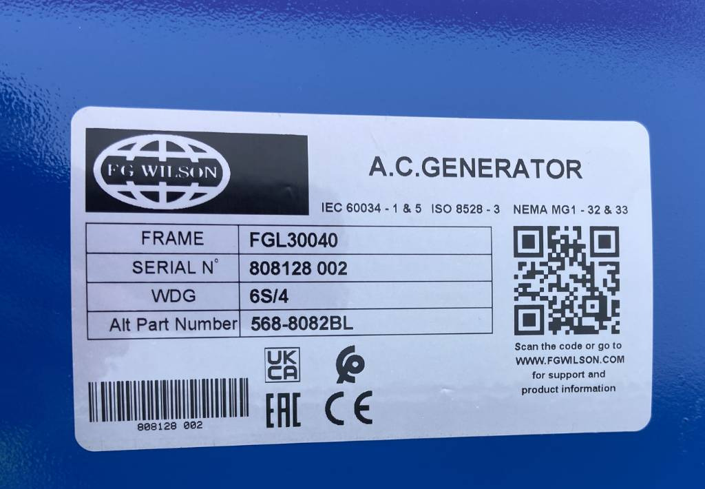Generaatorikomplekt FG Wilson P110-3 - 110 kVA Open Genset - DPX-16008-O: pilt 14