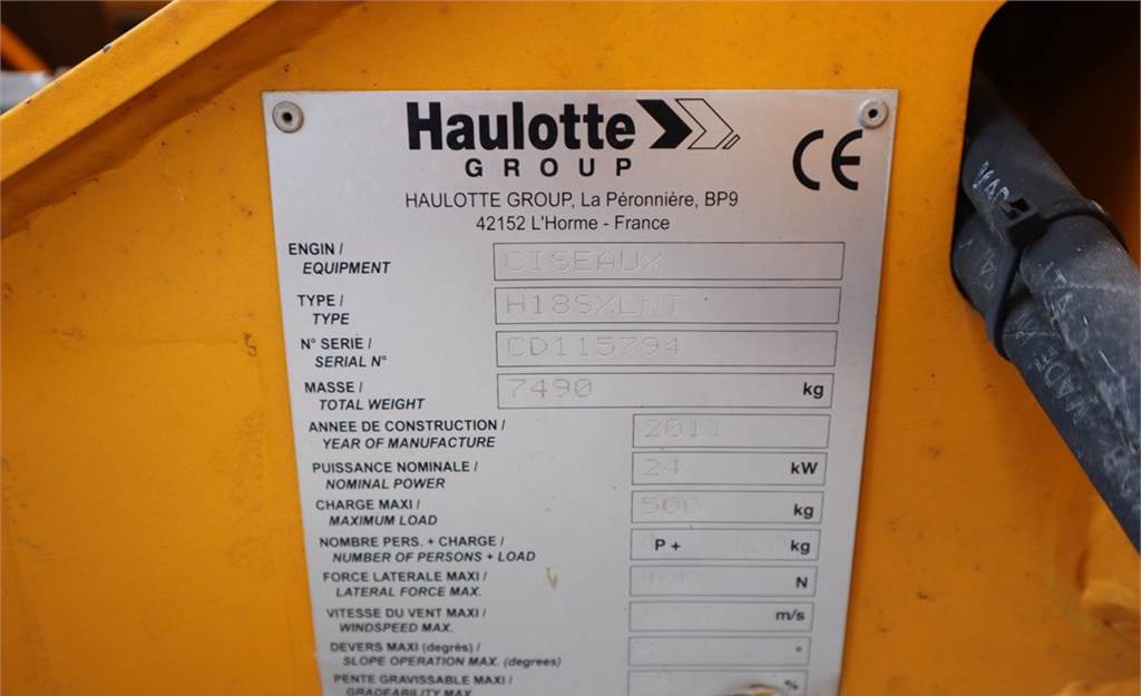 Käärlift Haulotte H18SXL Diesel, 4x4 Drive, 18m Working Height, 500k: pilt 6