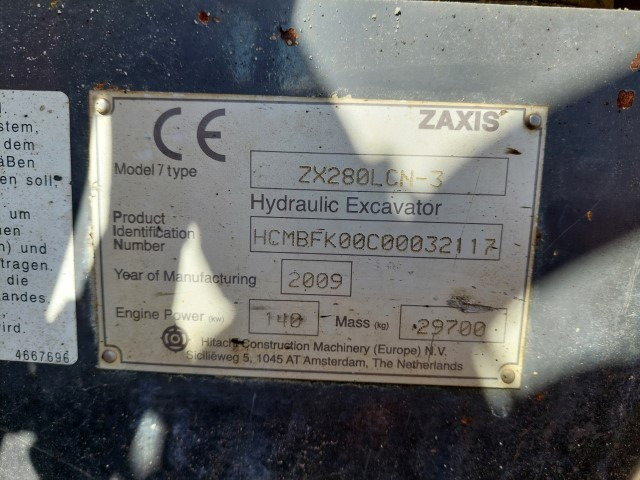 Lintekskavaator Hitachi ZX280 LC N-3: pilt 11