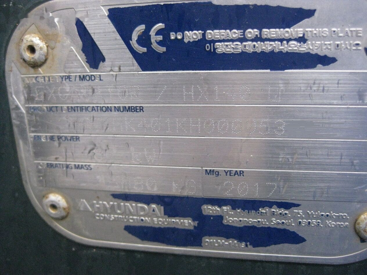 Lintekskavaator Hyundai HX 140L: pilt 11