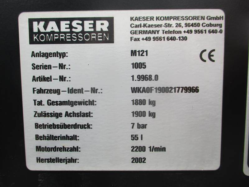 Õhukompressor Kaeser M 121: pilt 10