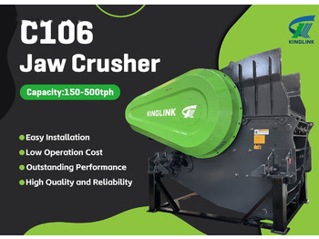 Kinglink NEW C106 Hydraulic Jaw Crusher for Hard stone - Lõuapurustaja: pilt 1