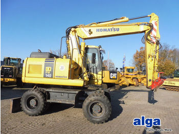 Ratastel ekskavaator Komatsu PW 140-7, Planierschild, Greifersteuerung