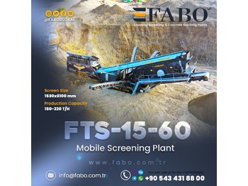 FABO FTS 15-60 TRACKED SCREENER - sõeluja