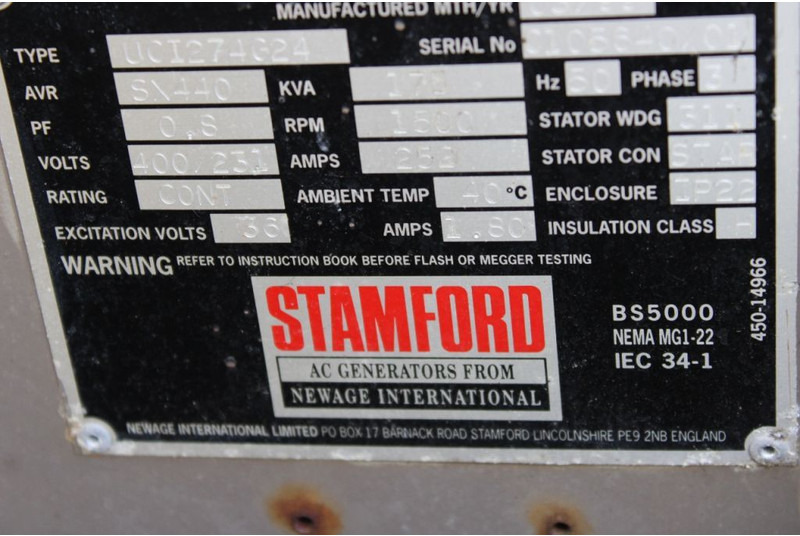 Generaatorikomplekt Stamford 3300 DAF ENGINE + 175KVA GEN: pilt 9