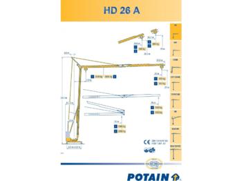 Potain HD 26 A - Tornkraana