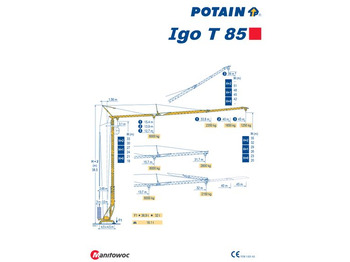 Potain IGO T 85 - Tornkraana