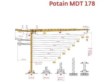 Potain MDT 178 - Tornkraana
