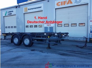 Schmitz ZWF18 BDF Tandem 1.Hand SAF Achsen Scheibenbrems - Konteinerveduk/ Tõstuk järelhaagis