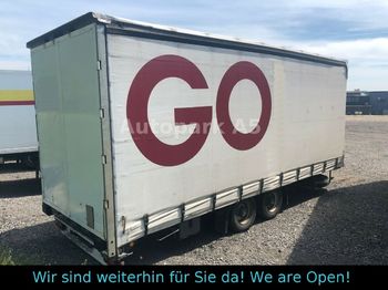 Külgkardinaga järelhaagis Möslein TP 11 Schwebheim Pritsche + Plane Tandem