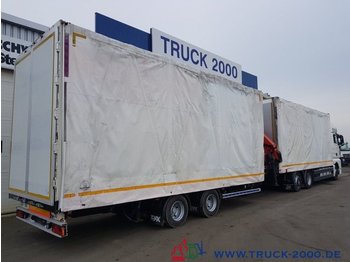 Külgkardinaga järelhaagis TV2F Tandem Jumbo 57m³ Edscha Links+Rechts+Dach