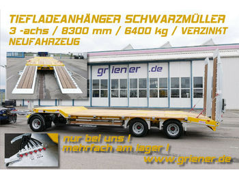 Uus Madal platvorm järelhaagis Schwarzmüller G SERIE/ TIEFLADER / RAMPEN /BAGGER  6340 kg: pilt 1