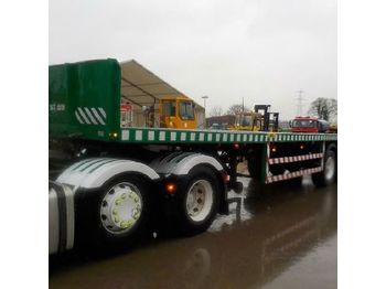  Broshuis Tri Axle Extendable Flat Bed Trailer - Tenthaagis