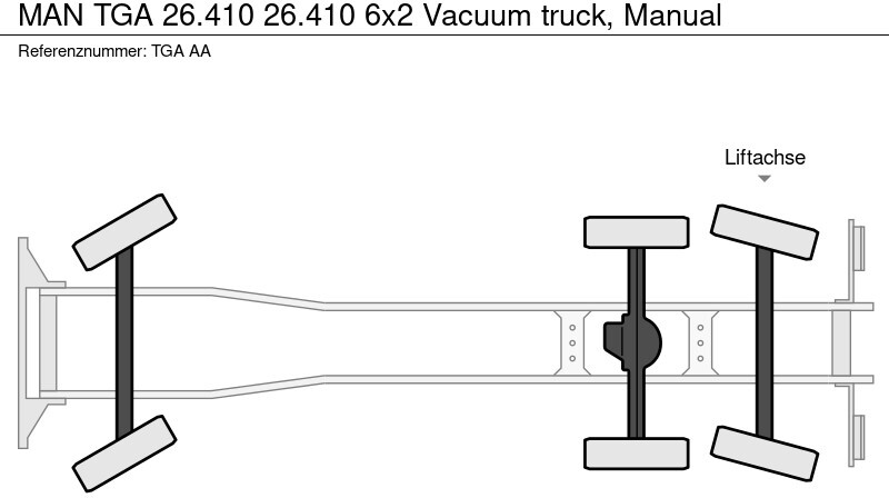 Vaakumveok MAN TGA 26.410 26.410 6x2 Vacuum truck, Manual: pilt 9