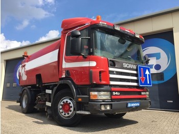 Scania P94 DB4X2NA 220 Pk + Bucher Schorling OPTIFANT 70 Veegmachine-Sweeper-Kehrmaschine GOOD WORKING CONDITION !! - Tänavapühkimismasin