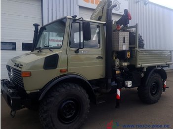 Unimog U1450 4x4 Fassi Kran mit FB + Winde Bergstütze - Kommunaal-/ Erisõiduk