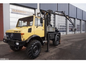 Unimog U 1300 L Loglift 13 ton/meter laadkraan (bouwjaar 1996) - Kommunaal-/ Erisõiduk