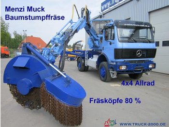 Kommunaal-/ erisõiduk Mercedes-Benz 1831 4x4 Menzi Muck Baumstumpf- Wurzelfräse