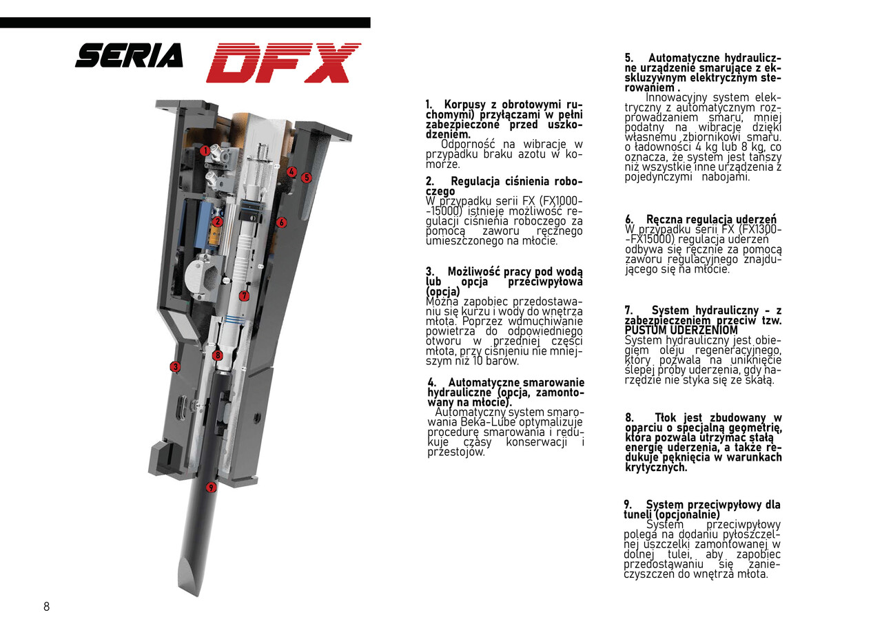 Uus Hüdrauliline haamer - Ekskavaator DEMOQ DFX6000 Hydraulic breaker 5800 kg: pilt 3