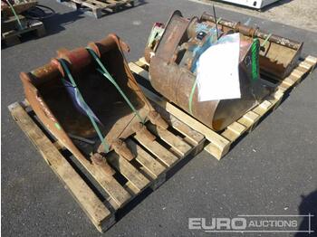  Various Buckets, MORIN to suit Mini Excavator (4 of) - Kopp