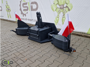 Uus Vastukaal - Traktor SID AGRIBUMPER / FRONTGEWICHT Frontbalast Stahlgewicht 430 KG: pilt 5