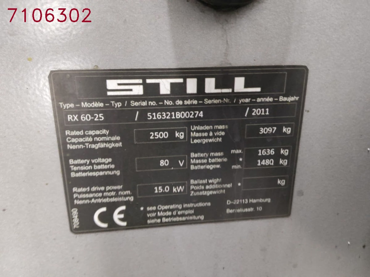 Elektritõstuk STILL RX60-25: pilt 5