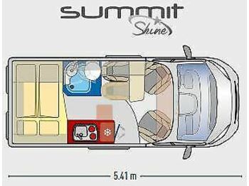 Uus Campervan Globecar H-LINE SUMMIT 540 SHINE FIAT AUTOMATIK: pilt 1
