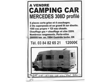 Campervan Mercedes 308D: pilt 1