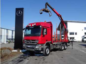 Mercedes-Benz Actros 3355 AK 6x6 V8 Holztransporter/Kurzholz  - Metsahaagis