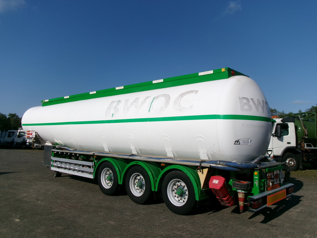 Tsistern poolhaagis transporditavad ained kütust Feldbinder Fuel tank alu 42 m3 / / 6 comp + pump: pilt 3