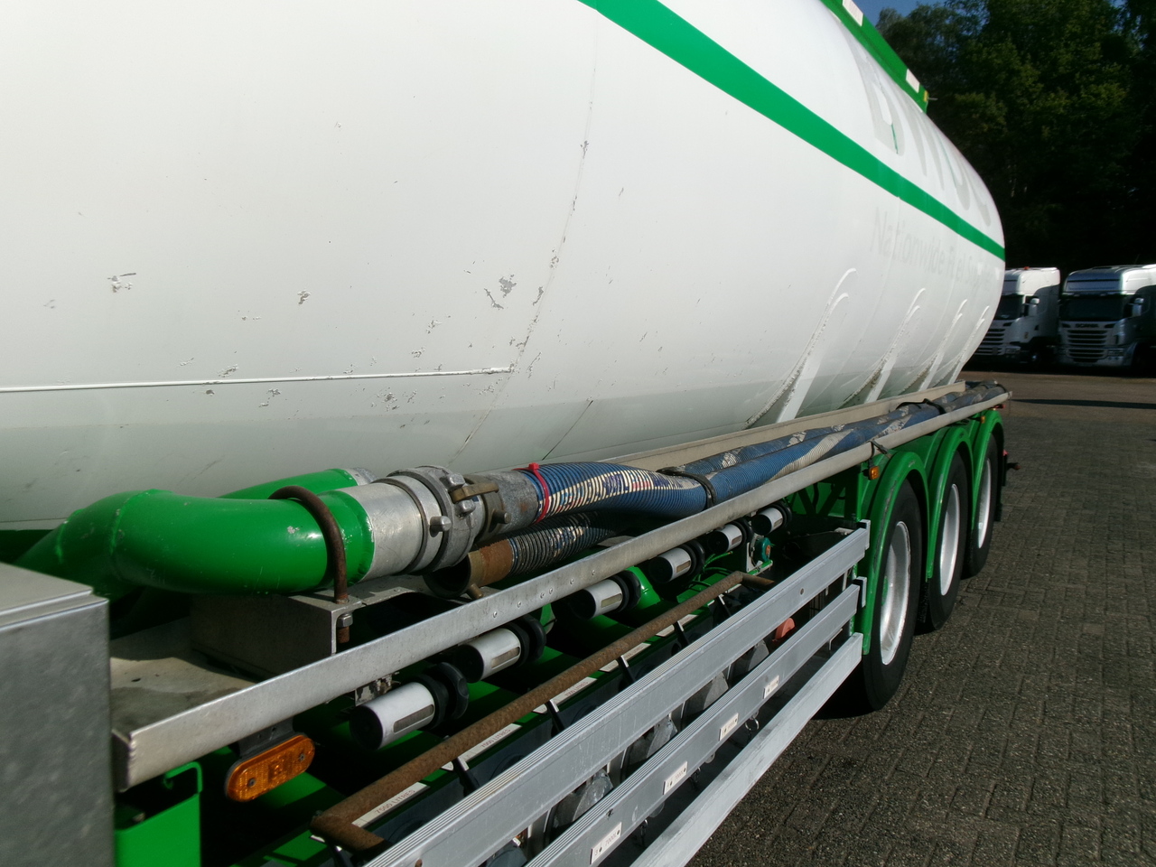 Tsistern poolhaagis transporditavad ained kütust Feldbinder Fuel tank alu 42 m3 / / 6 comp + pump: pilt 7