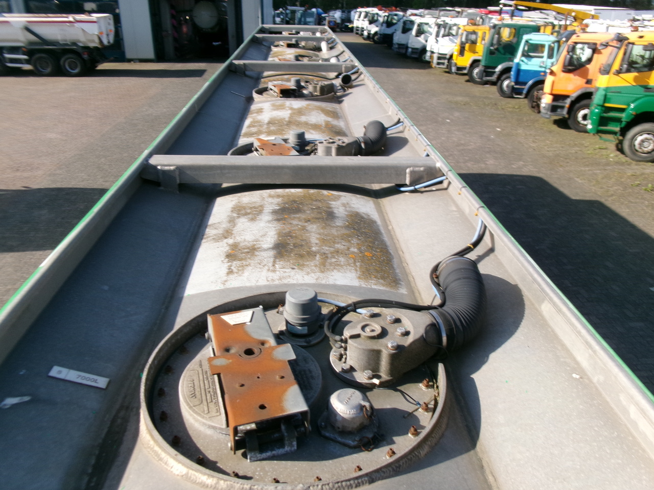 Tsistern poolhaagis transporditavad ained kütust Feldbinder Fuel tank alu 42 m3 / / 6 comp + pump: pilt 25