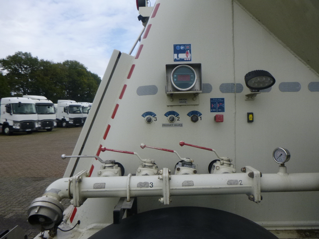 Tsistern poolhaagis transporditavad ained jahu Feldbinder Powder tank alu 40 m3 / 1 comp: pilt 11
