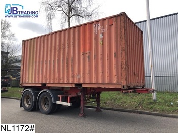 Konteinerveduk/ Tõstukiga poolhaagis Fruehauf Container 20 FT, Container Chassis + Container, L 5.94 B 2.33 H 2.28: pilt 1