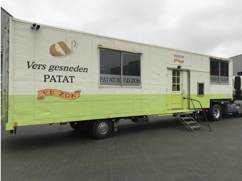 Netam-Fruehauf Foodtruck / Mobiel Cafetaria -Lunchroom / Food Truck (B/E rijbewijs) inclusief DAF trekker - Furgoonpoolhaagis