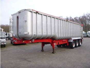 Fruehauf Tipper trailer alu 52 m3 + tarpaulin - Kallur-poolhaagis