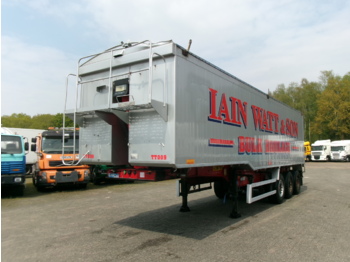 Montracon Tipper trailer alu 55 m3 + tarpaulin - kallur-poolhaagis