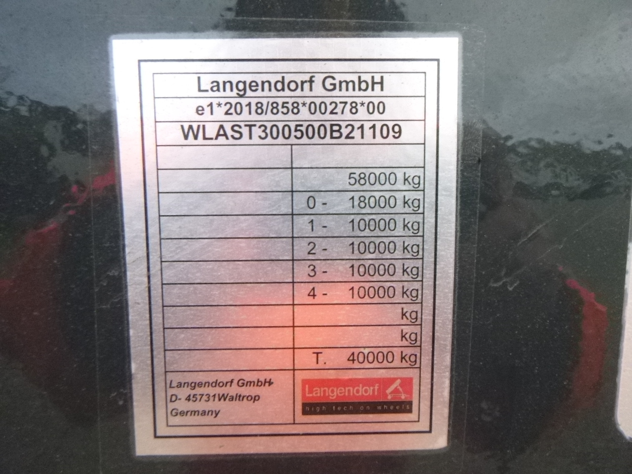 Uus Madal platvormpoolhaagis Langendorf 3-axle semi-lowbed trailer 48T ext. 13.5 m + ramps: pilt 28