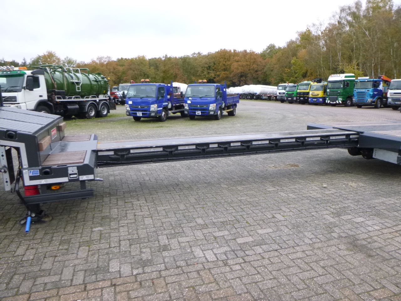 Uus Madal platvormpoolhaagis Langendorf 3-axle semi-lowbed trailer 48T ext. 13.5 m + ramps: pilt 19
