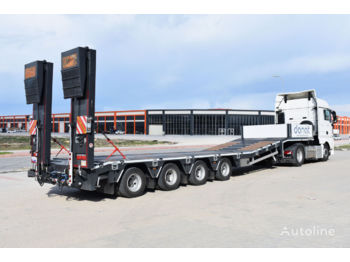 DONAT 4 axle Lowbed Semitrailer with lifting platform - Madal platvormpoolhaagis