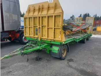 Goldhofer machine trailer with steel suspension. - Madal platvormpoolhaagis