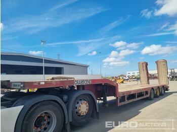  Nooteboom Tri Axle Step Frame Low Loader Trailer, Hydraulic Flip Toe Ramps (Plating Certificate Available) - Madal platvormpoolhaagis