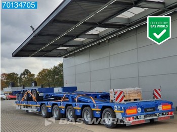 SCHEUERLE Euro Axle 2+5 More axles Hydr. Neck 650 cm Extendable 7x Steeraxle Hydr. Ramps - Madal platvormpoolhaagis
