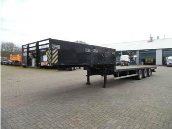 SDC 3-axle semi-lowbed container trailer 10-20-30 ft - Madal platvormpoolhaagis