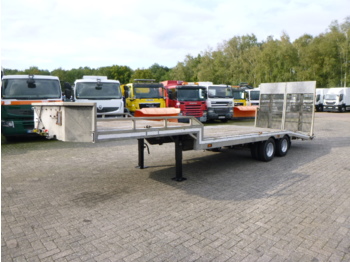 Veldhuizen Semi-lowbed trailer (light commercial) P37-2 + ramps + winch - Madal platvormpoolhaagis